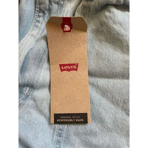 Women's High-Rise Denim Shorts Blue Size 27 Casual Summer 5-Pocket - Picture 6 of 8